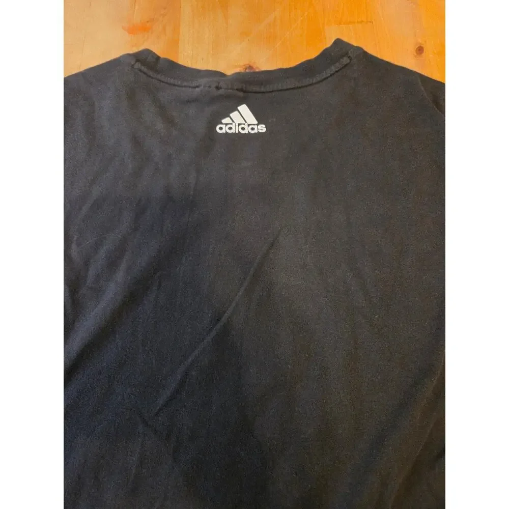 Adidas Men's Medium Black Taipei Map Graphic Tee Shirt - Good Condition